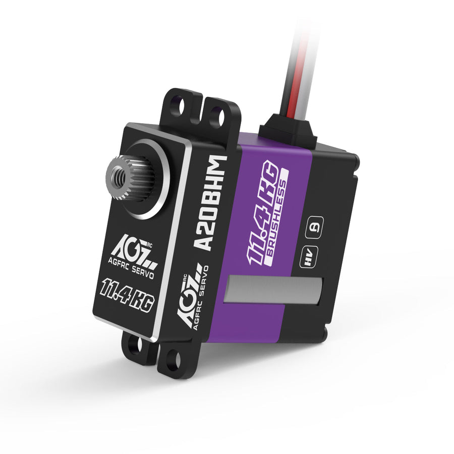 AGFRC 11.4kg Super Torque Brushless Motor Steel Gear CNC Programmable Mini Servo - HeliDirect