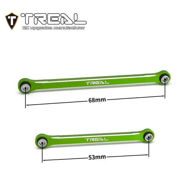 TREAL TRX-4M Lower Links Set (4pcs) Aluminum 7075 Lower Chassis 4-Links Upgrades 1/18 Scale - HeliDirect