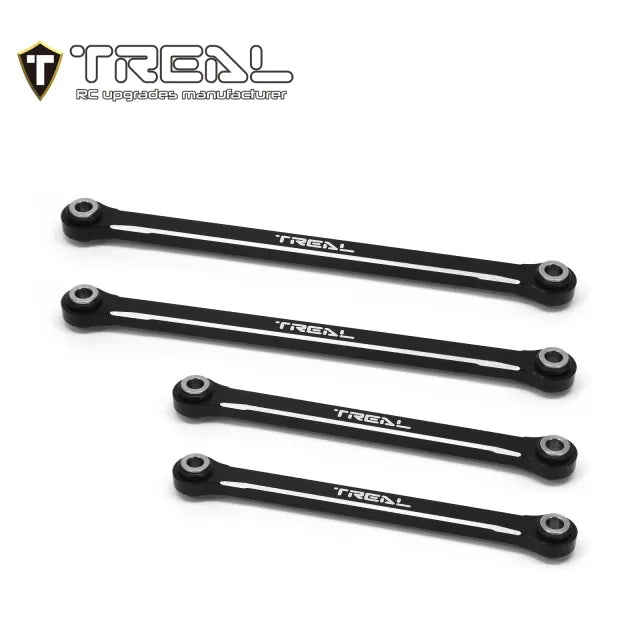 TREAL TRX-4M Lower Links Set (4pcs) Aluminum 7075 Lower Chassis 4-Links Upgrades 1/18 Scale - HeliDirect