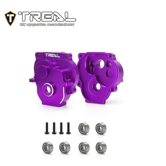 TREAL Aluminum 7075 Differential Gearbox Housings for Traxxas 1/18 TRX-4M RC Upgrade Parts - HeliDirect