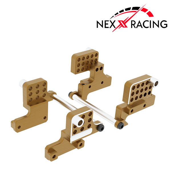 Nexx Racing CNC Alu Front And Rear Shock Mounts For TRX-4M - HeliDirect