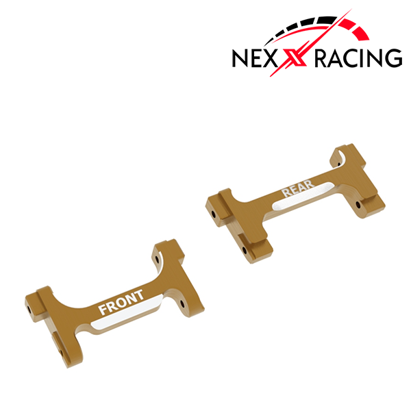Nexx Racing CNC Alu Front And Rear Bumper Mounts Set For TRX-4M - HeliDirect