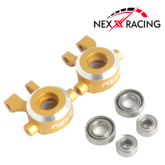 Nexx Racing CNC Alu Front Steering Knuckles Set for TRX-4M ( Included Bearing )-Gold - HeliDirect