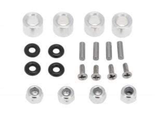 Hobby Details Axial SCX24 4mm Brass Wheel Counterweight with Widen Axles 4pcs/set - HeliDirect