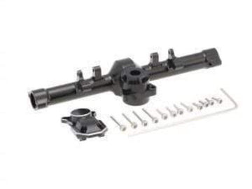 hobby Details Axial SCX24 Aluminum Alloy Rear Axle Housing Black with Cover 1pc - HeliDirect