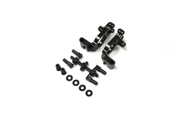 Kyosho Al Front Hub Carrier Set(L,R/4ﾟ/Gunmetal IGW061