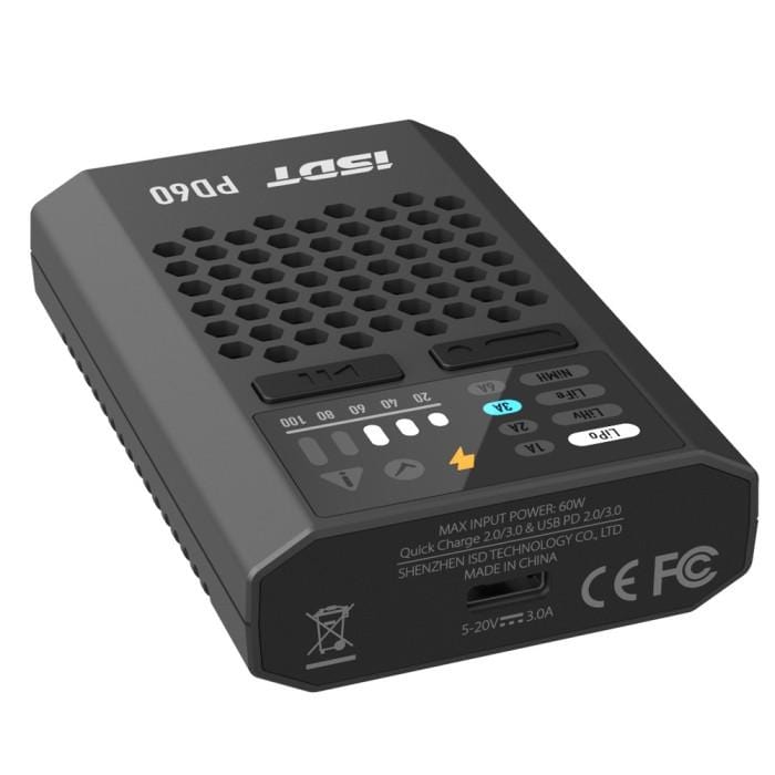 ISDT PD60 60W 6A Battery Balance Charger Type-C Input - HeliDirect
