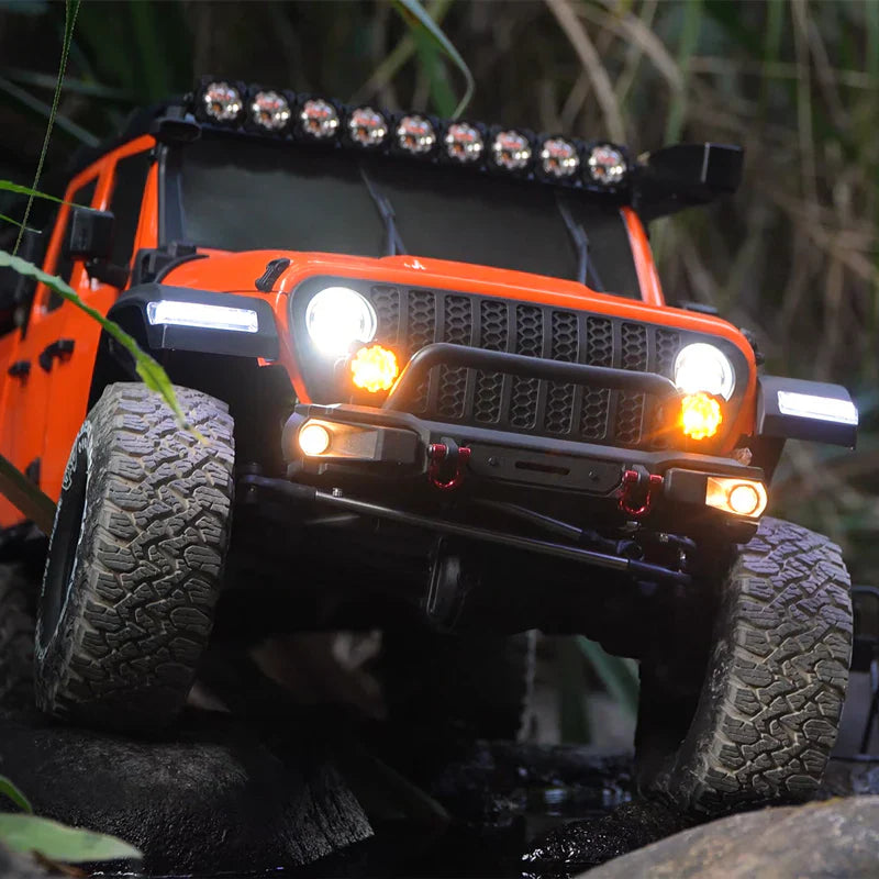 Rlaarlo 1/7 Scale 4WD Brushed RC Crawler JK07Pro - Orange