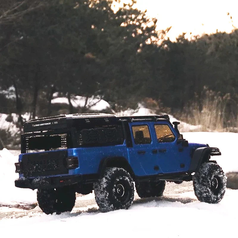 Rlaarlo 1/7 Scale 4WD Brushed RC Crawler JK07Pro - Blue