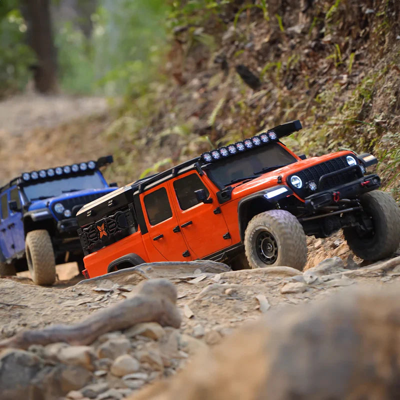 Rlaarlo 1/7 Scale 4WD Brushed RC Crawler JK07Pro - Orange