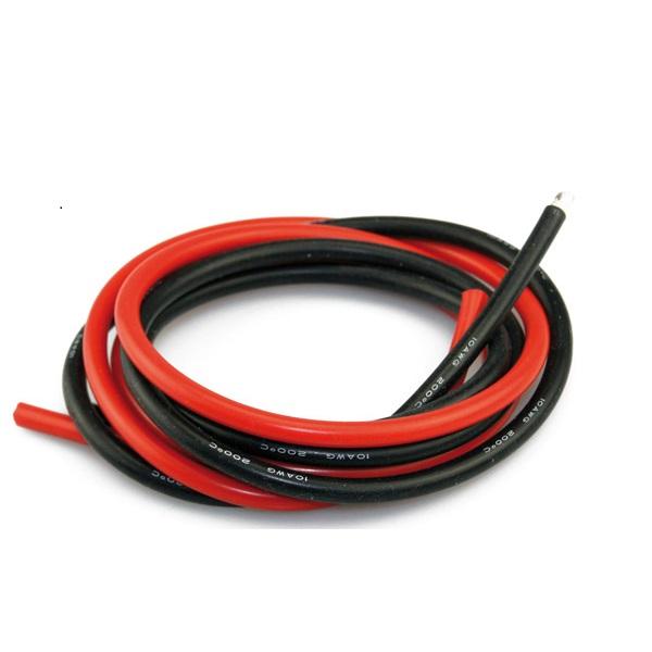 Silicone Wire Red & Black 10AWG (each 2ft/610mm) - HeliDirect
