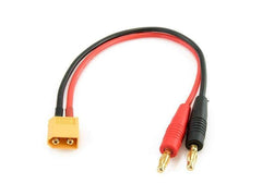 XT60 To Banana Plug DC Charger Cable - HeliDirect