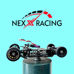 NXUSA-300-62 Nexx Racing Combo Dual Spring Center Oil Shock Premium + Conversion Battery Mount for Specter Kit - SILVER - HeliDirect