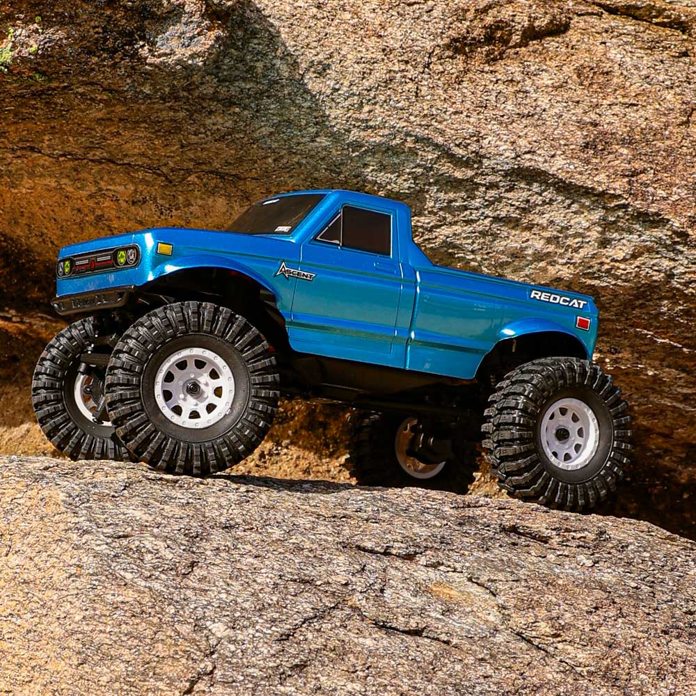 Redcat Ascent-18 RC Crawler - 1:18 Brushed Electric Rock Crawler - Blu ...
