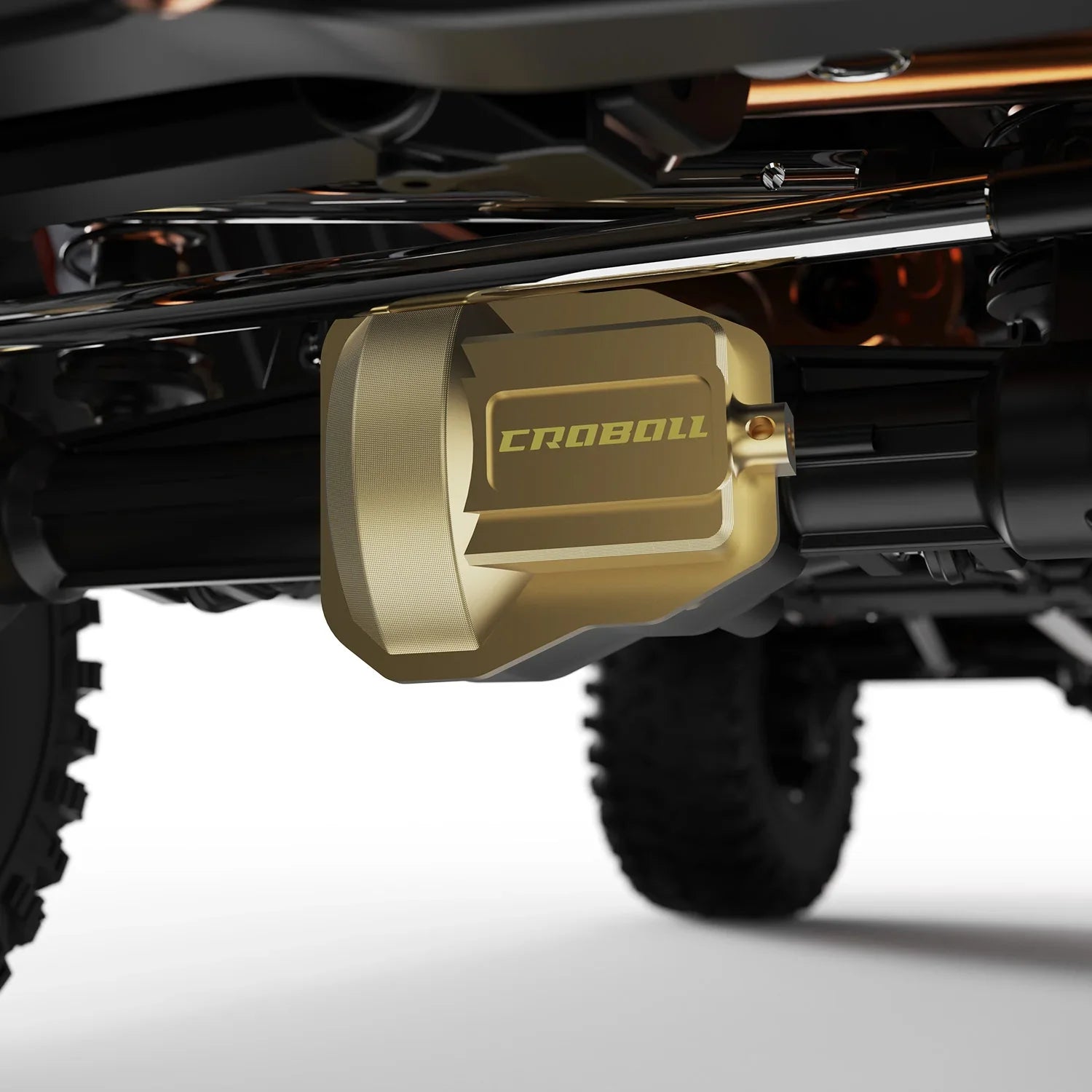 Rlaarlo Brass Front Rear Axel Diff Covers for 1/7 Crawler