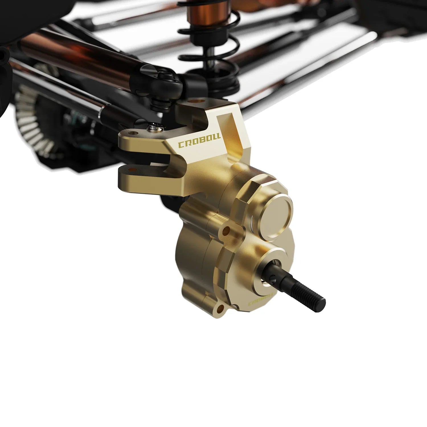 Rlaarlo Brass Front Portal drive axle mount(Front) & Portal Housing Inner for 1/7 RC Crawler
