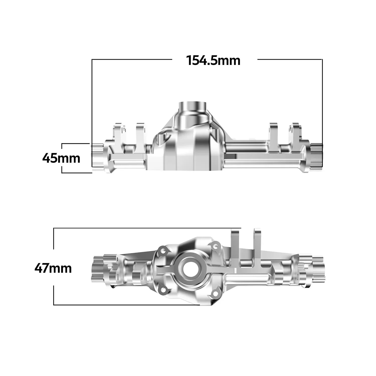 Rlaarlo Metal Front Portal Housing Axle For 1/7 RC Crawler