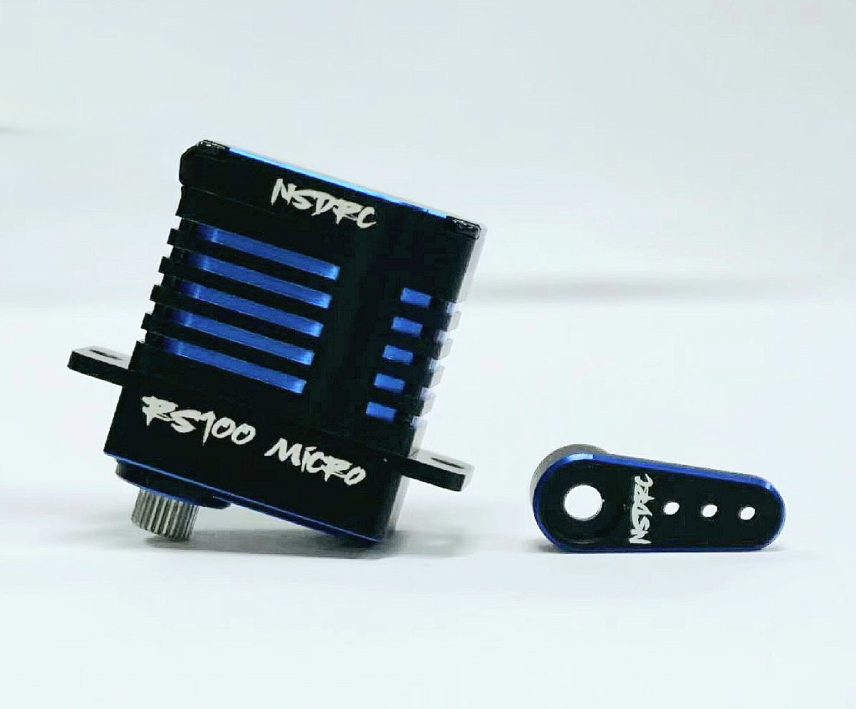 NSDRC LIMITED EDITION RS100 SERVO & HORN - BLUE - HeliDirect