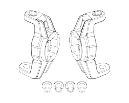 MJX HYPER GO Front Axle Adapter For H8H & H8E