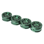 Nexxracing Scx24 Aluminun Rim Set 1.0 Inch Type 2 (CA Tire Glue Version) (4pcs) - HeliDirect