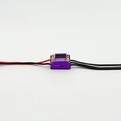 FURITEK MICROBOOST 2S LiPo 25A/50A Brushless ESC for 1/24 & 1/28 Drift/Race Cars - Sensored/Sensorless, Purple Color with LCD Display, Solderable and Wire Replaceable