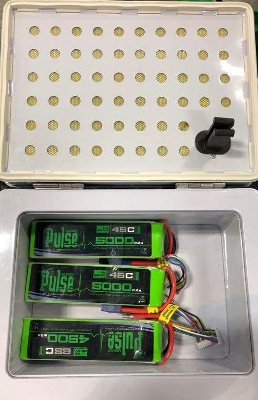 PULSE Lipo-Lithium Battery Charging Safe Box - HeliDirect