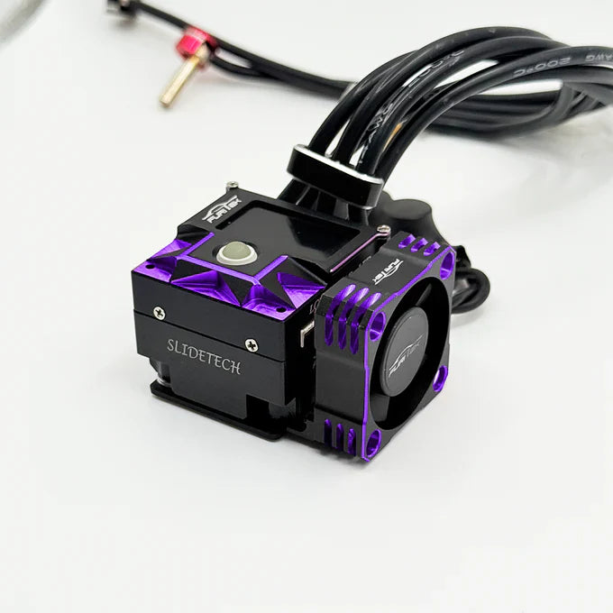 Furitek AeroSpin 30K Aluminum Fan Kit for SlideTech ESC – Black Purple Edition