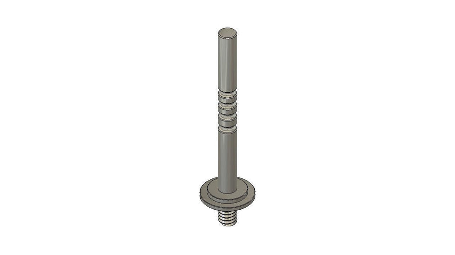 MWX Plated Center Shock Shaft - HeliDirect