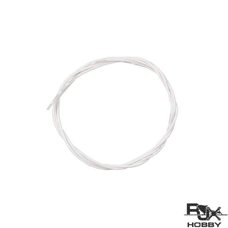 Silicon Rubber wire 28AWG - White x 1 Foot - HeliDirect