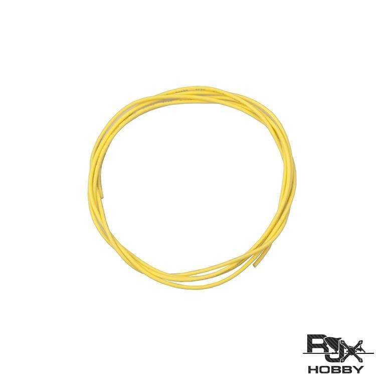 Silicon Rubber wire 28AWG - Yellow x 1 Foot - HeliDirect