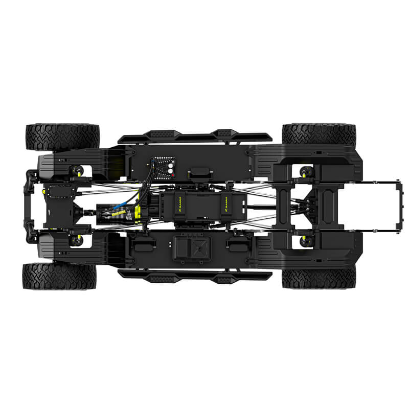 Rlaarlo 1/7 Scale 4WD Brushed RC Crawler JK07Pro - Blue
