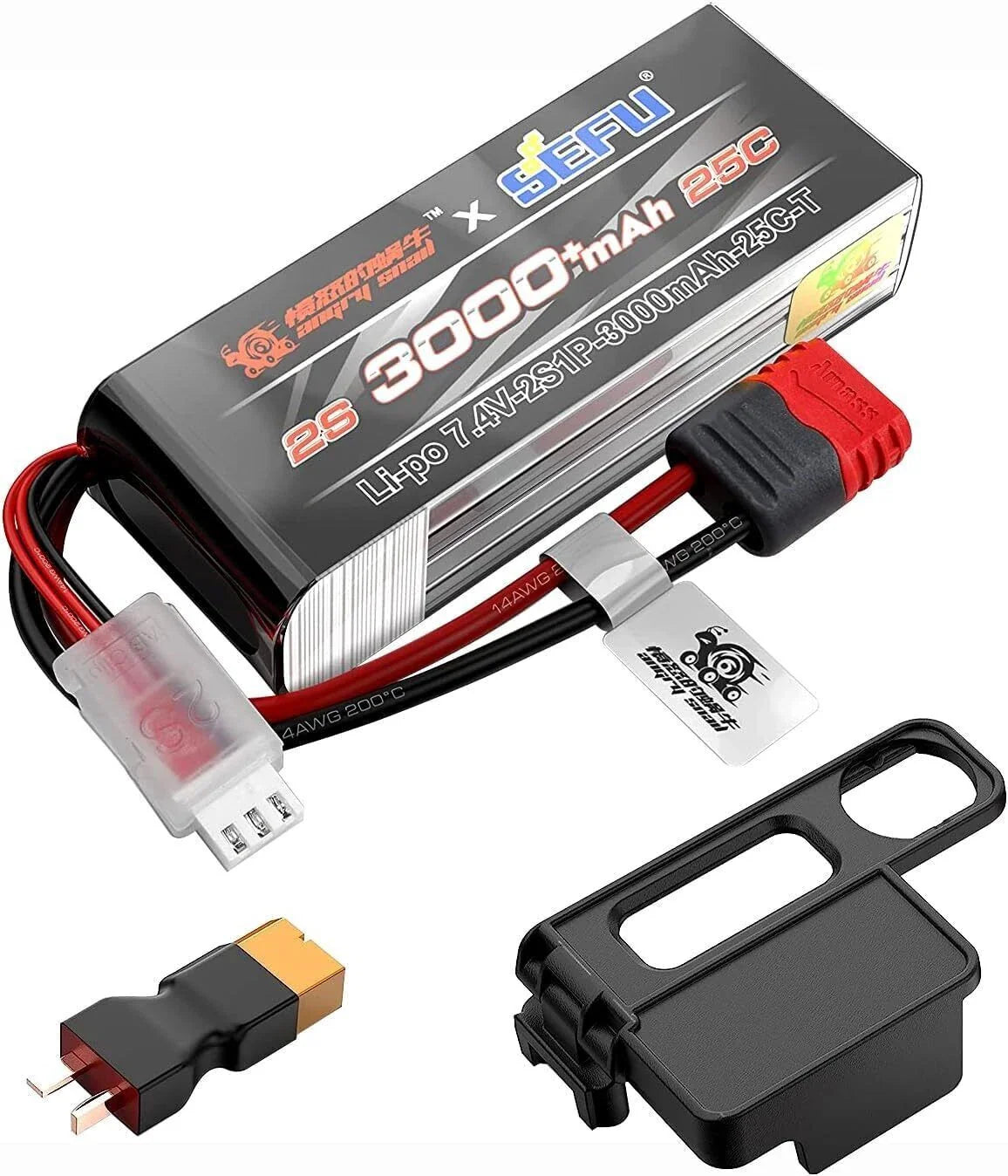 MJX HYPER GO  Angry Snail 2S3000 LiPo Battery for 14 and 16 Series