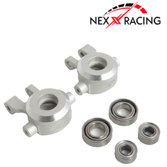 Nexx Racing CNC Alu Front Steering Knuckles Set for TRX-4M ( Included Bearing )-Silver - HeliDirect