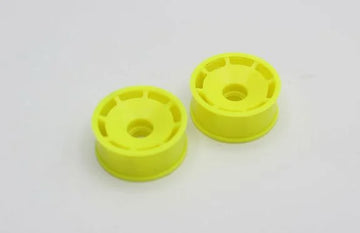 REFLEX RACING SPEED DISH WHEEL FRONT +1 OFFSET (YELLOW) - HeliDirect