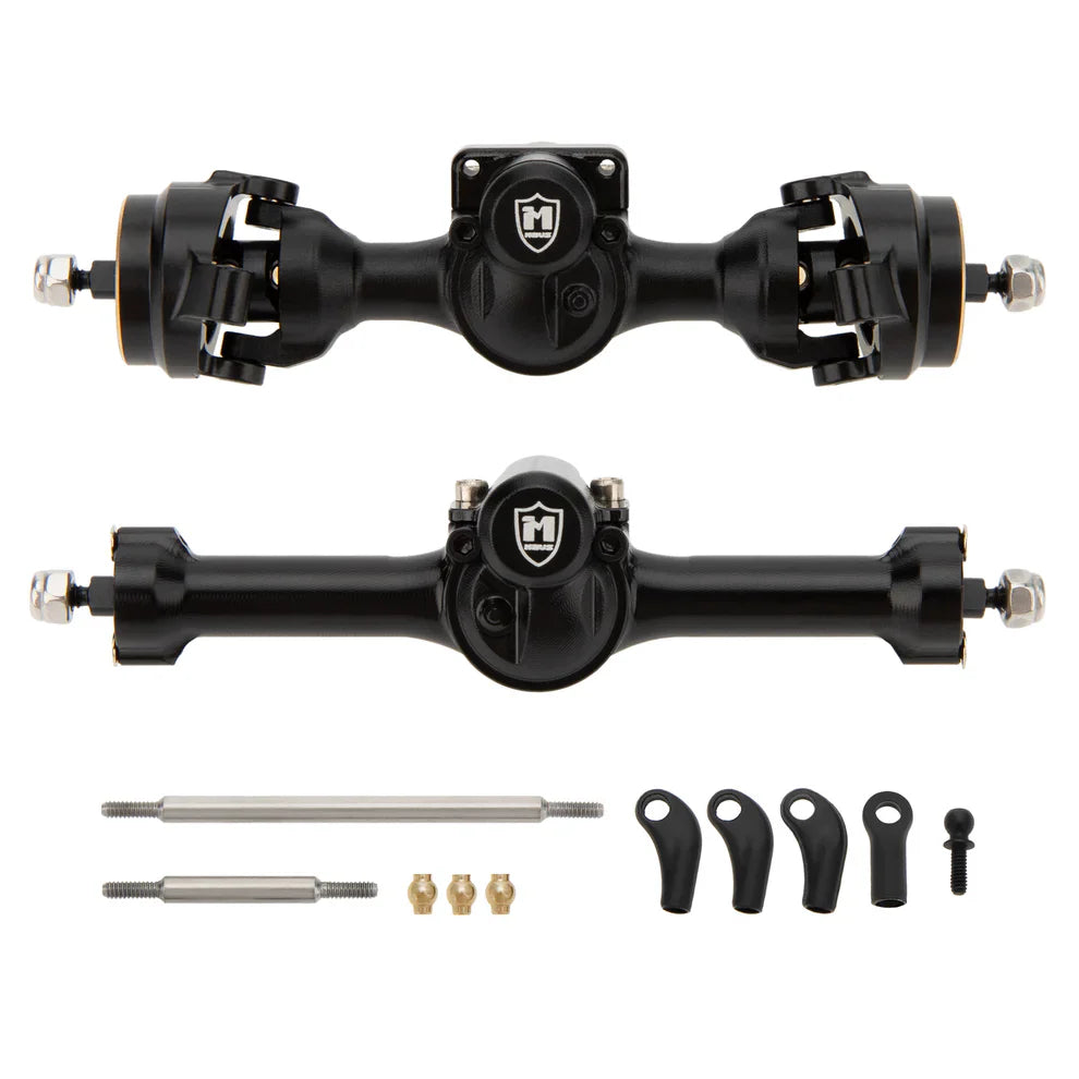 MEUS Racing +3mm Isokinetic SCX30 Axles with 3-Section CVD for Axial 1/30 SCX30