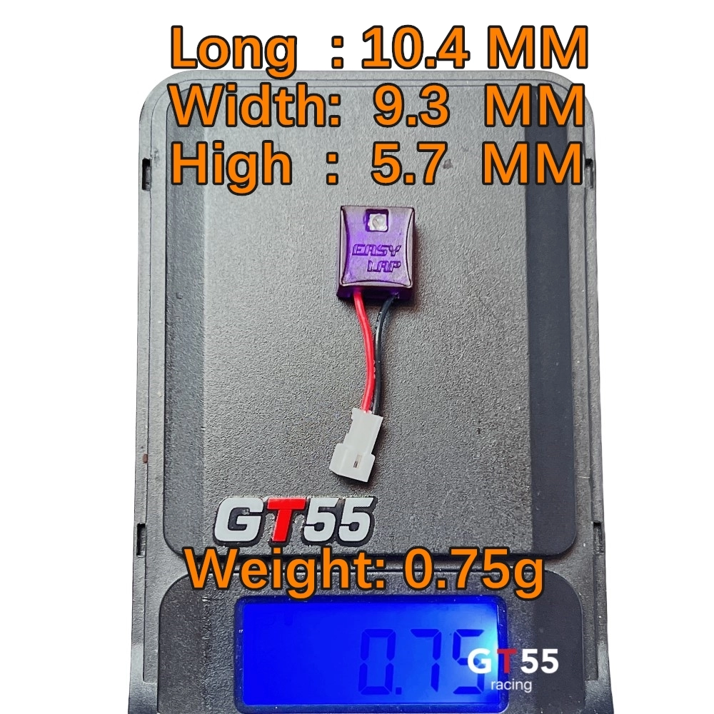 GT55 Easylap MIRCO IR PERSONAL TRANSPONDER FOR WITH LED - Blue