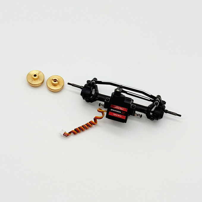 Furitek COMPLETE PRE-BUILT FRONT AXLE and SERVO SET FOR Furitek TerraX Active Pro 4WS