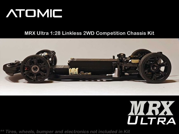 Atomic MRX Ultra Linkless 2WD Competition 1/28 Racing Chassis Kit