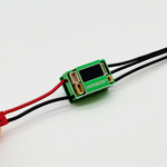 FURITEK MICROBOOST 2S LiPo 25A/50A Brushless ESC for 1/24 & 1/28 Drift/Race Cars - Sensored/Sensorless, Green Color with LCD Display, Solderable and Wire Replaceable
