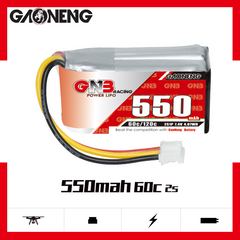 GAONENG GNB 2S 7.4V 550mAh 60C LiPo Battery PH2.0 3Pin Connector