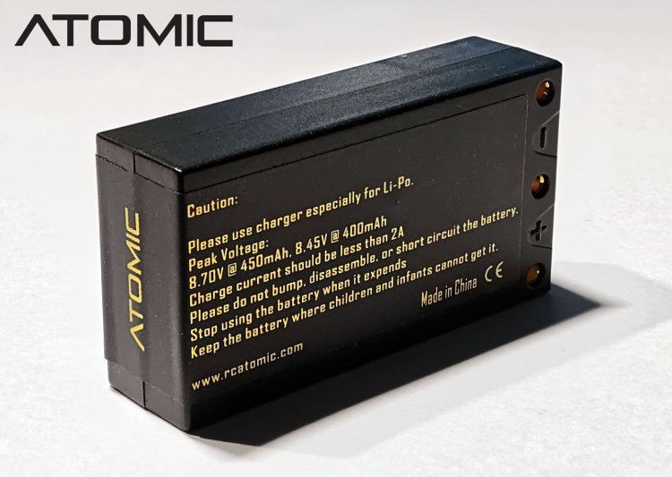 Atomic Lipo 2 cell hardcase 450mah
