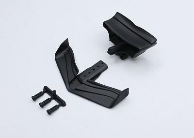 Reflex Racing FX28 Wing and Post Set - Black