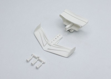 Reflex Racing FX28 Wing and Post Set - White