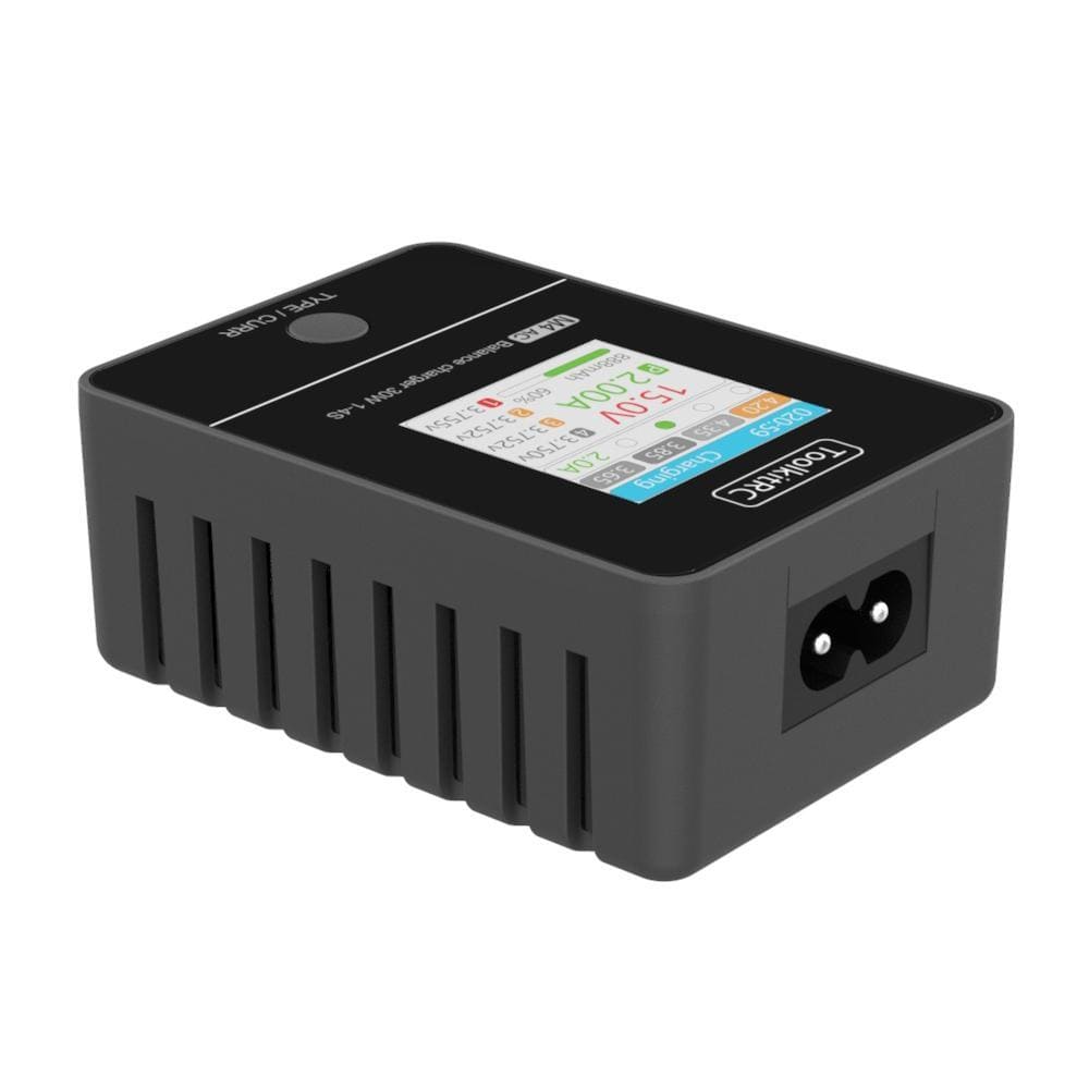 ToolkitRC M4AC 30W LiPO LiFE LiHV Compact AC Charger - HeliDirect