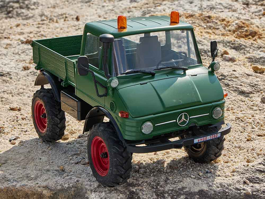 FMS 1:24 FCX24 Mercedes-Benz Unimog 421 RTR - GREEN - HeliDirect