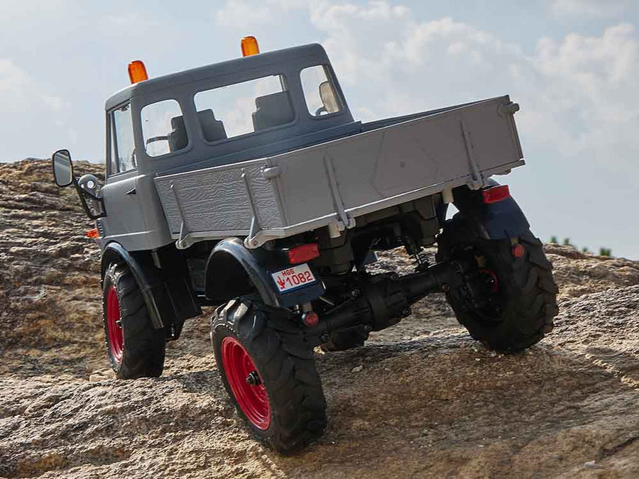 FMS 1:24 FCX24 Mercedes-Benz Unimog 421 RTR - GREY - HeliDirect