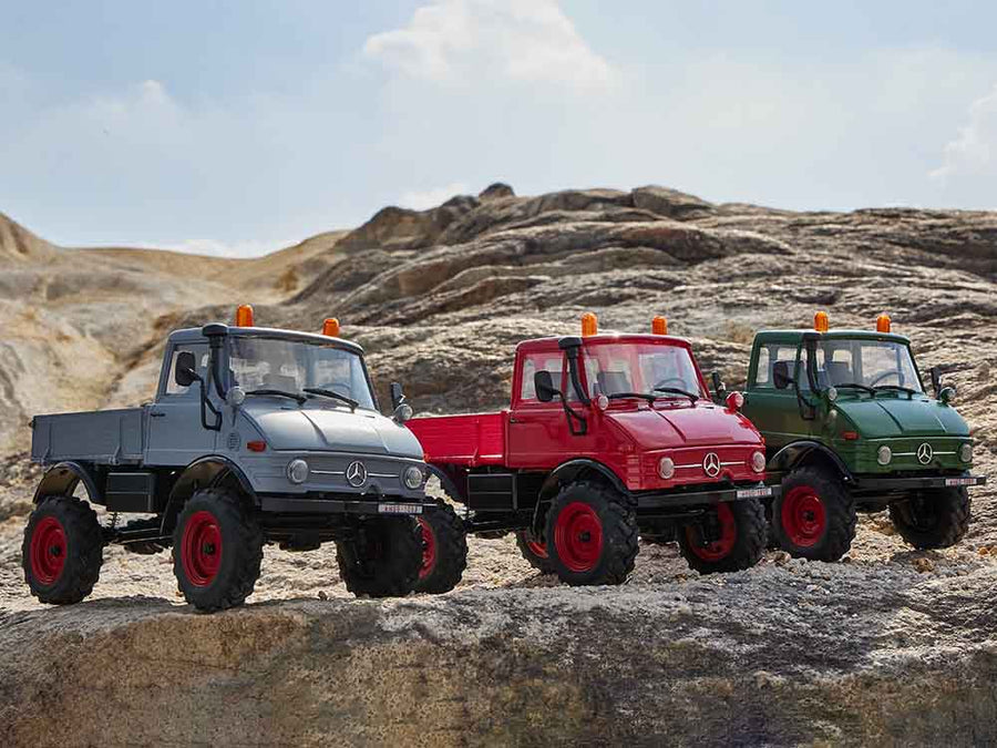 FMS 1:24 FCX24 Mercedes-Benz Unimog 421 RTR - GREEN - HeliDirect