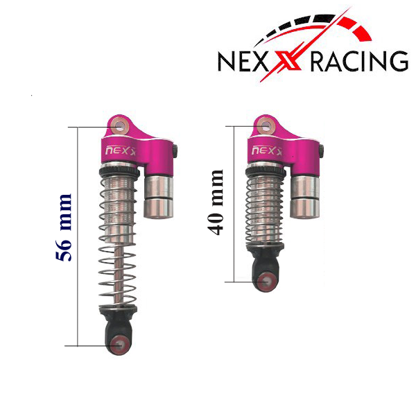 Nexx Racing Reservoir Shock (4 pcs) for 1/18 TRX-4M - PURPLE - HeliDirect