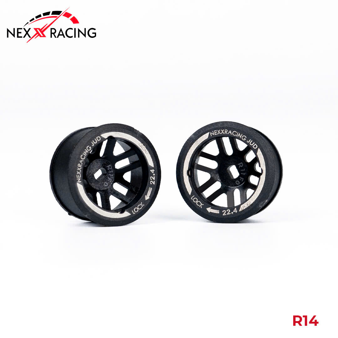 Rac Wheels R14 NXUSA-EVOAWD-R Nexx Racing “JUD” threaded carbon-fiber reinforced EVO ...