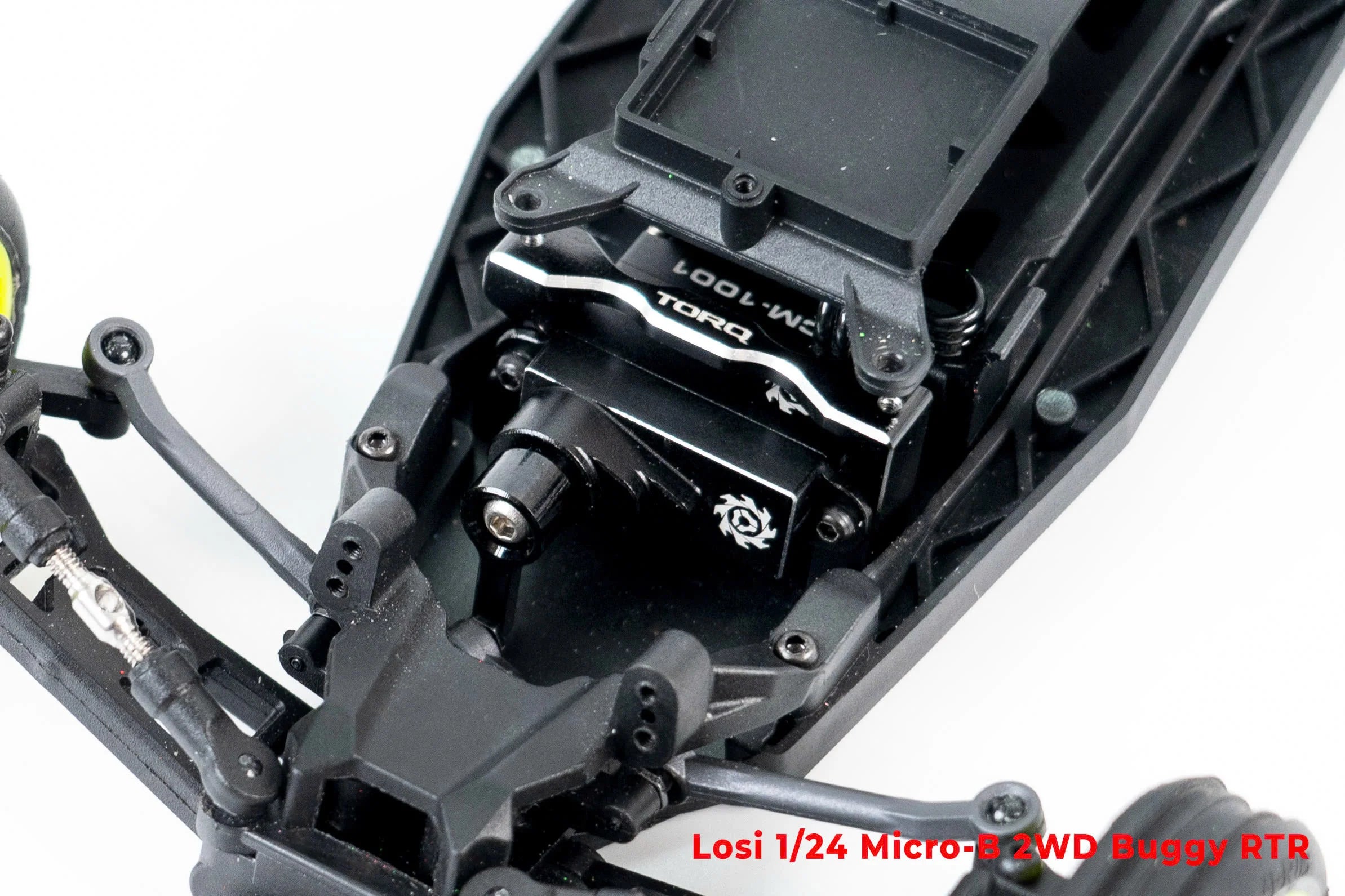 Losi 1/24 Micro-B 2WD Buggy RTR (White) With TORQ Coreless Titanium Gear 7g Micro Servo, aluminum servo horn,Servo Mount & PULSE 500mah 2S 7.4V 60C LiPo Battery - Big Savings $19.52 Off